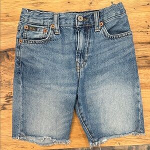 Ralph Lauren Medium Blue Denim Cutoff Shorts